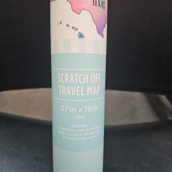NIP Urban House Design Scratch Off USA Travel Map 27" X 19" United States - Picture 2 of 6